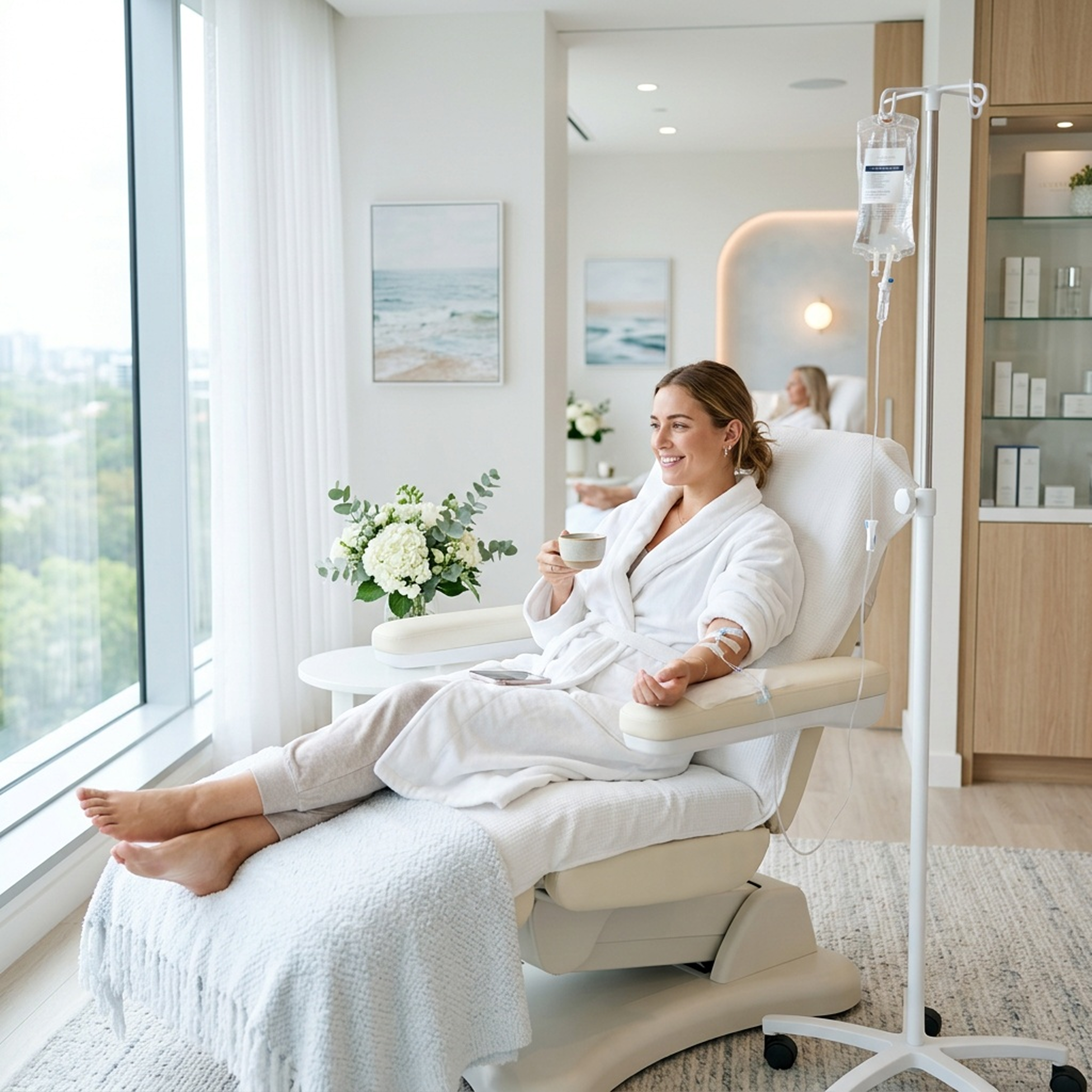 IV therapy session at SRQ Med Spa Sarasota